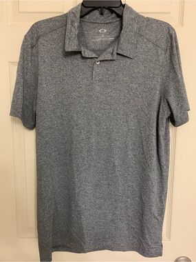 Oakley Men's Gray Heather Polo Shirt